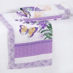 Полотенце 50*60 см. Сиреневая дымка рогожка хлопок 100% - Лен поволжья фото 2