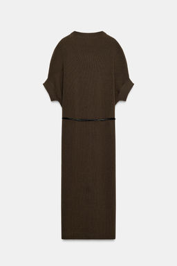 KNIT DRESS WITH BELT - Zara фото 8