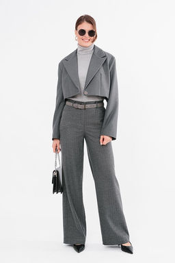 NOBBY, Женские брюки 441-39 (серая ёлочка)  фото 2