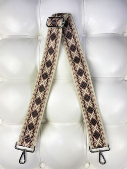 LACCOMA ремень 1000-22-5-беж/черн/кирпич полиэстр