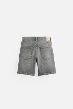 REGULAR FIT DENIM BERMUDA SHORTS - Zara фото 7