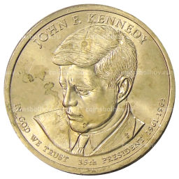 Монета 1 доллар 2015 года P США Джон Кеннеди 35-й президент США