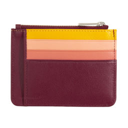 Итальянский кожаный кардхолдер DuDu серии Tiago | бордово-розовый - Dudubags фото 2