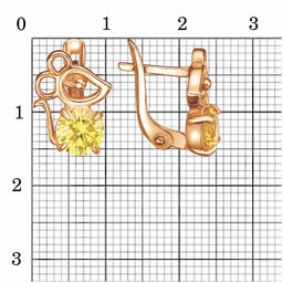 СЕРЬГИ 33815455-17 - Красная пресня фото 3