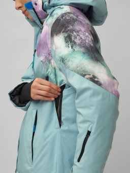 Горнолыжный костюм женский большого размера голубого цвета 02263Gl - Chunmai фото 12