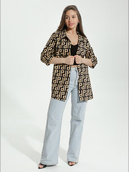 Жанетта туника женская (полоса синий) - Lovetex фото 78