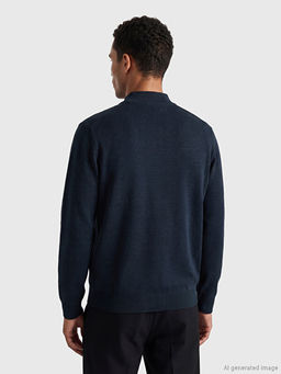 Dik Yaka Erkek Fermuarl? Sweatshirt - Waikiki фото 3