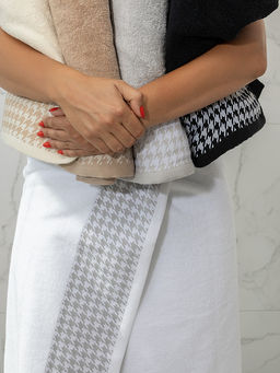 Полотенце для тела 70x130 белый махровая ткань