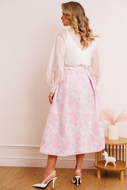 Костюм Мода Юрс 2880-Р розовый цветы