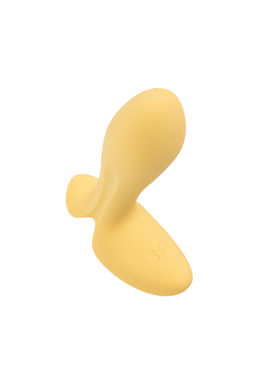 Анальный вибратор Satisfyer Intensity Plug, силикон, желтый, 9 см  фото 6