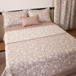 Комплект постельного белья на резинке Сатин Aurora Veil с Покрывалом AVR007 180*200*25;160*200*25;140*200*25 Евро - Ситрейд фото 10