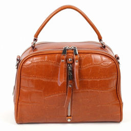 Женская кожаная сумка через плечо под крокодила 0171-909 - Cidirro фото 2