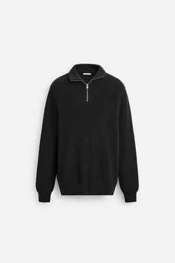 BASIC QUARTER-ZIP SWEATER - Zara фото 7