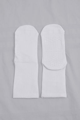 Beyaz Jakar Orme Corap THMSS26CO00008