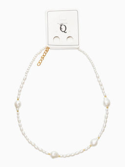 Чокер "Морской мир" жемчуг барочный, цвет белый в золоте