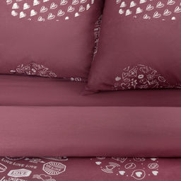 Постельное бельё Этель евро Te amo (вид 2) 200 х 217 см, 240*220 см, 70 х 70 - 2 шт, бязь  фото 4