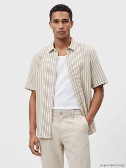 Рубашка мужская Regular Fit в полоску