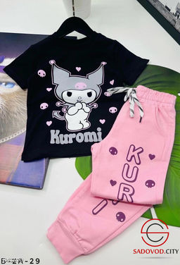 Костюм для девочек с рисунком