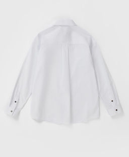Сорочка оверсайз на кнопках белая Button Blue  фото 8