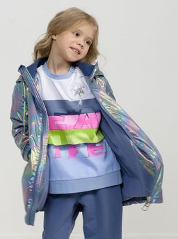 PELICAN, плащ для девочек, Синий  фото 2