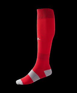 Гетры футбольные JOGEL CAMP BASIC SOCKS, красный/серый/белый