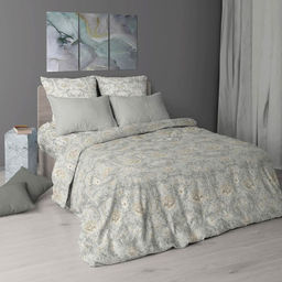 Простыня на резинке 180*200 см, перкаль, борт 25 см (Каприссе) - Ивановотекстиль фото 4