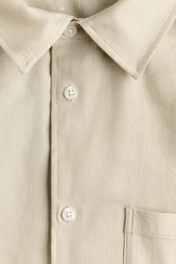 Camisa en mezcla de lino Easy-care Regular Fit - H&m фото 9