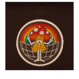 Бейсболка DJINNS арт. HFT Peace & Harmony (коричневый)  фото 3