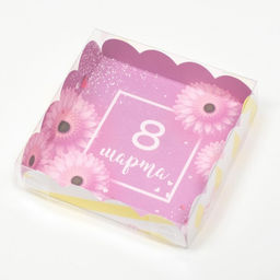 Цена за 5 шт. Коробка для печенья «С 8 Марта», 12×12×3 см