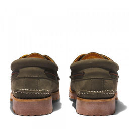 Мужские мокасины Timberland Authentics 3 Eye Classic зеленые  фото 5