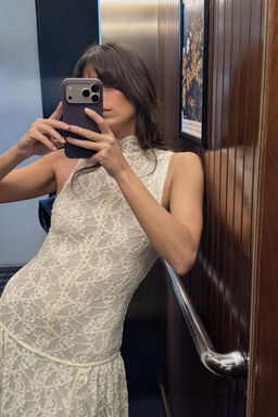 LONG LACE DRESS - Zara фото 4