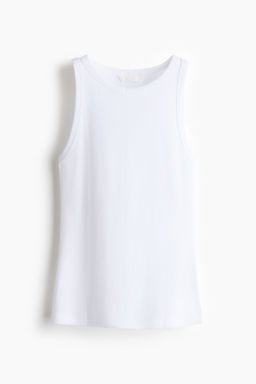 Camiseta sin mangas en algod?n acanalado - H&m фото 7