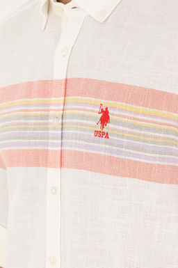 Мужская рубашка с длинным рукавом цвета граната Неожиданная скидка в корзине - U.s. polo assn фото 7