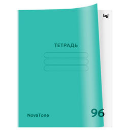 Тетрадь 96л. BG "NovaTone. Магия мяты" клетка (Т5ск96_пл 57951) пластиковая обложка