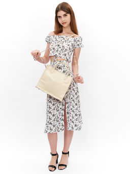 LACCOMA сумка НИ219-серый натуральная кожа хлопок фото 2