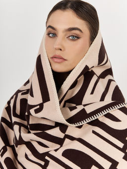 в составе ШЕРСТЬ  и КАШЕМИР Большой, мягкий, теплый  двусторонний палантин - Tantino фото 6