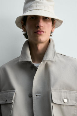 RELAXED FIT WASHED JACKET WITH POCKETS - Zara фото 6