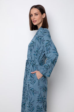 VERY NEAT _ Е 50021/голубой мираж,оливковая ветвь халат жен фото 4