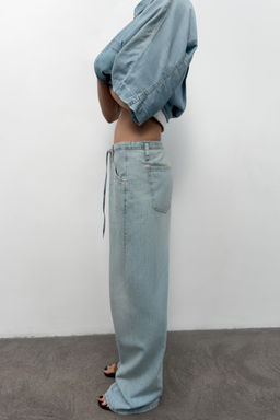 JEANS DENIM TRF FLUIDOS / Azul claro - Zara фото 3