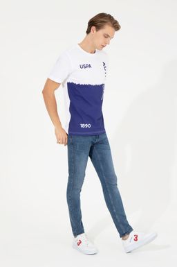 U. S. Polo Assn Мужская синяя футболка с круглым вырезом - U.s. polo assn фото 4