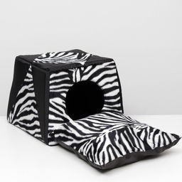 Дом-трансформер трапеция 43 х 43 х 34 см, расцветка зебра - Simaland фото 5