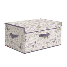 VAL LV-BOX-DDL Короб стеллажный с откидной стенкой, с крышкой, 58*32*28 см, LAVANDE, шт - Valiant фото 2