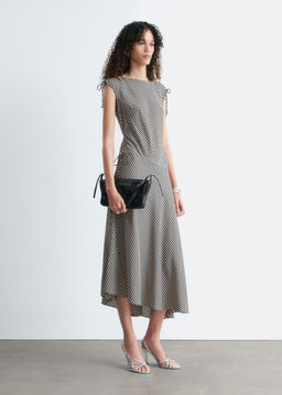 Vestido midi drapeado asim?trico - H&m фото 6