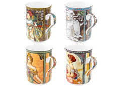 Набор 4 кружек 350 мл 10,8*7,5*10,5 см Времена года, NEW BONE CHINA - Elan gallery фото 5