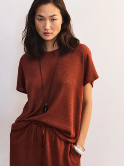 Футболка прямого кроя из вискозы ZR2605013420-21 / Zarina