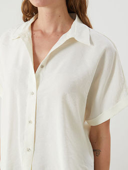 Oversize Modal Kar???ml? Kad?n G?mlek