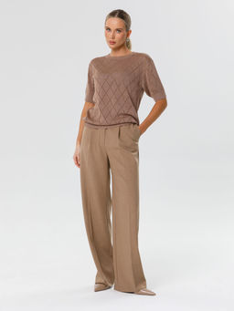 Блузка вязаная