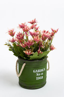 Кашпо с ручками, керамика (SF-2822) зеленый - Больше подарков фото 2