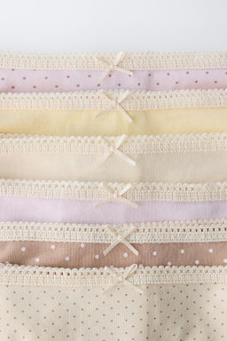 6-14 A?OS/ PACK SEIS BRAGUITAS TOPOS / Multicolor - Zara фото 2