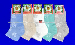 Цена за 10 пар. Товары России (Линия здоровья) носки женские со слабой резинкой крашеный лен арт. ЖЛ-14 (Ж-10, ЖРН-05) ассорти